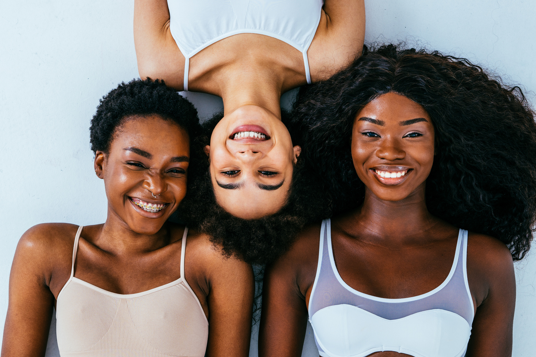 Beautiful Black Women Posing in Studio